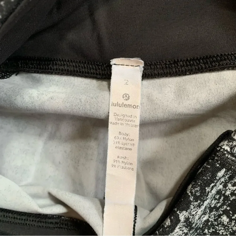 Lululemon Pace Rival Crop Achromatize Ice Grey Black Tights 2